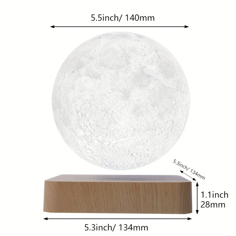 Levitating Moon Light Lamps - 3 Colors Modes