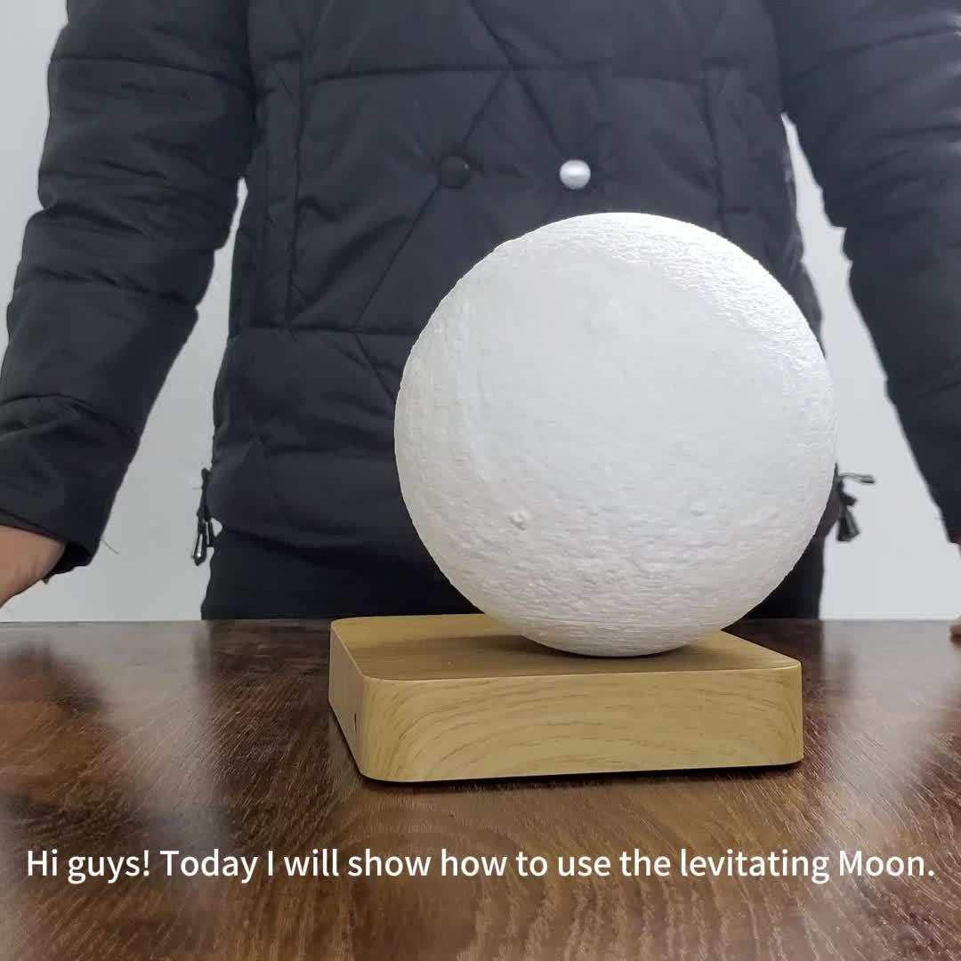 Levitating Moon Light Lamps - 3 Colors Modes