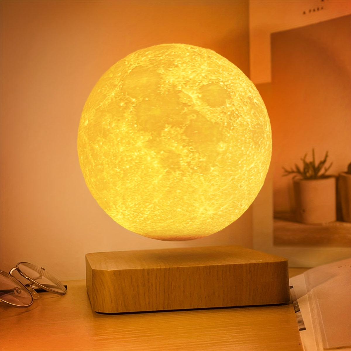 Levitating Moon Light Lamps - 3 Colors Modes