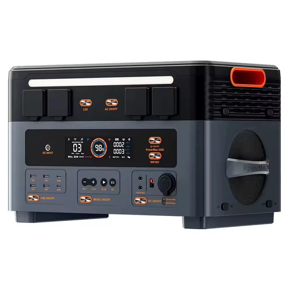 OSCAL Blackview PowerMax 2400 Portable Power Station 2400W 1872Wh LiFePO4 Battery with app wifi Compatible OSCAL Battery Packs