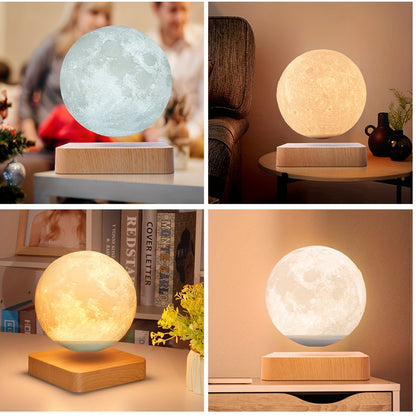 Levitating Moon Light Lamps - 3 Colors Modes