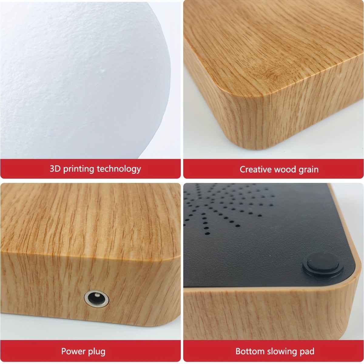 Levitating Moon Light Lamps - 3 Colors Modes